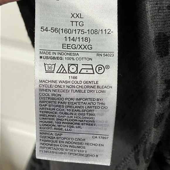 Gap Charcoal Animal Leopard Print Pocket T-shirt Dress XXL - Picture 4 of 7